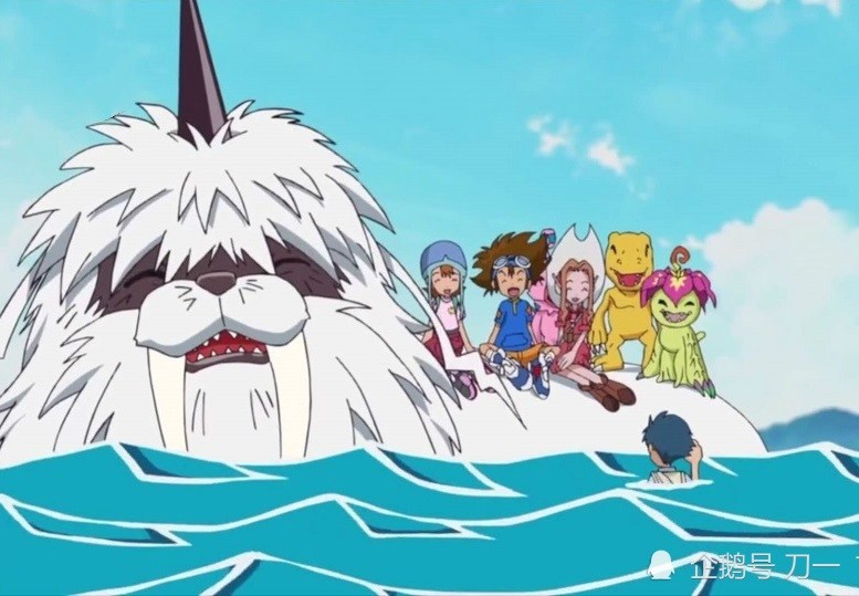 作为孩子们团队中唯一一只"水系"数码宝贝,祖顿兽在还是海狮兽时就