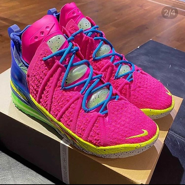 下周正式发售鞋王塔克晒lebron18洛杉矶之夜
