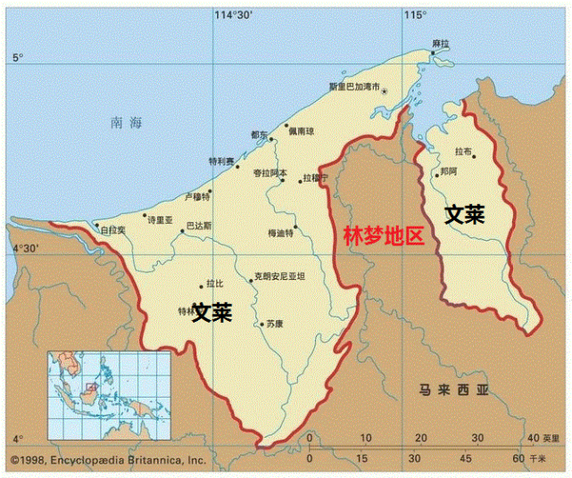 没这块地,国土将分2块,文莱一定要让马来西亚"割让"的土地