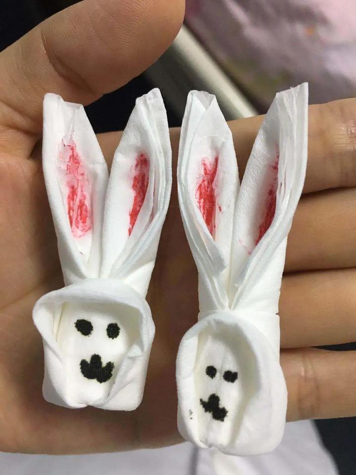 76岁老人用纸巾折了"小白兔"送给护士,只为……_腾讯新闻