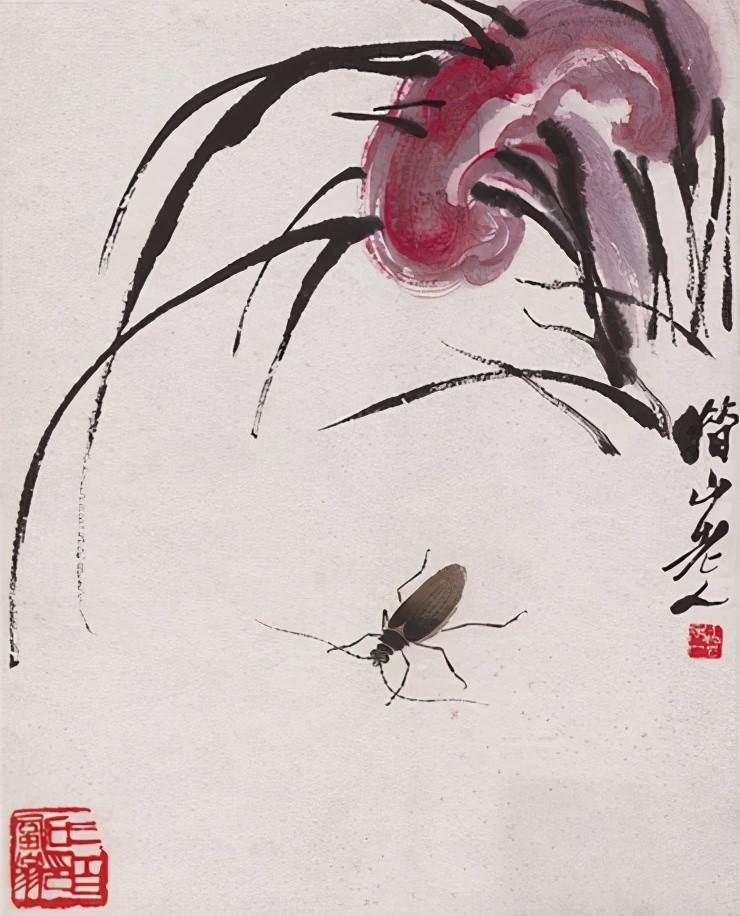 齐白石与花草虫 腾讯新闻