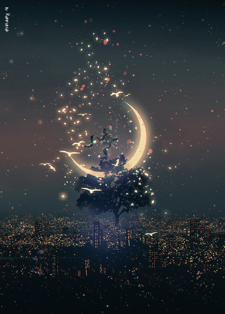 唯美的光影使奇妙的图景徐徐展现在画中,奇幻的童话与空灵清新的宁远