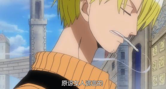 6.能原谅女人谎言的才是真正的男人.——-《海贼王》山治