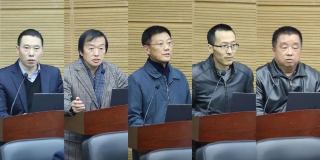 校党委书记王建国,校长李言荣,文科杰出教授曹顺庆,詹石窗,常务副校长