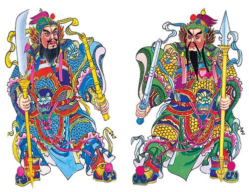 民俗文化中十大门神秦琼尉迟恭屈居末位