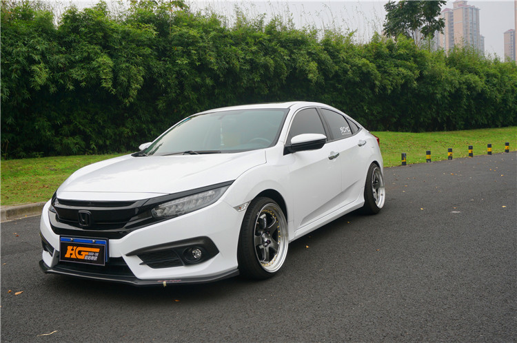 本田思域全车改色高亮白teckwrap车身改色膜汽车改色贴膜