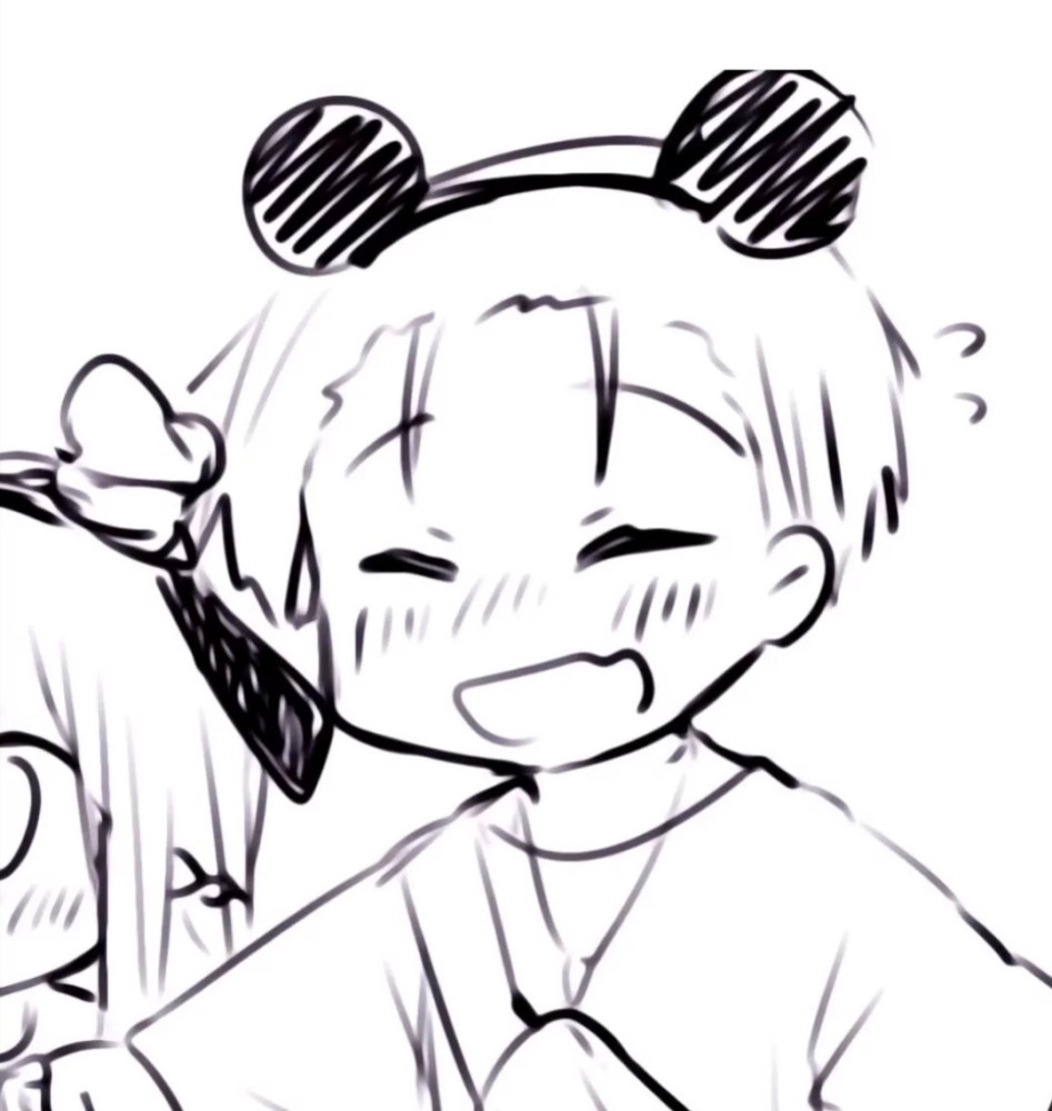 黑白色系动漫情头:你是我的光