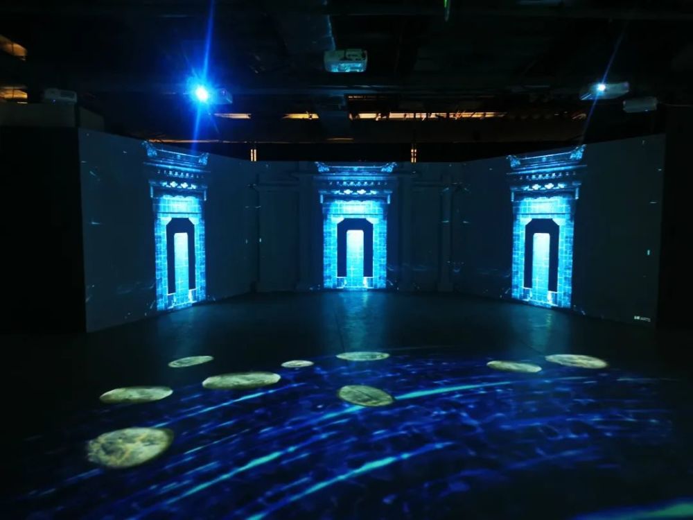 独占进博会800m05展厅3d炫酷光影秀带你邂逅金山往事