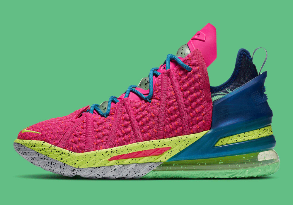 这才是猛男该穿的鞋lebron18粉色鞋款官图释出