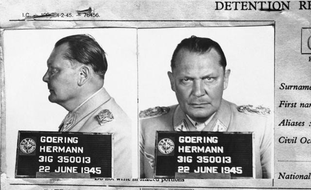 前德国副元首鲁道夫·赫斯,前纳粹外交部长约阿希姆·冯·里宾特洛甫