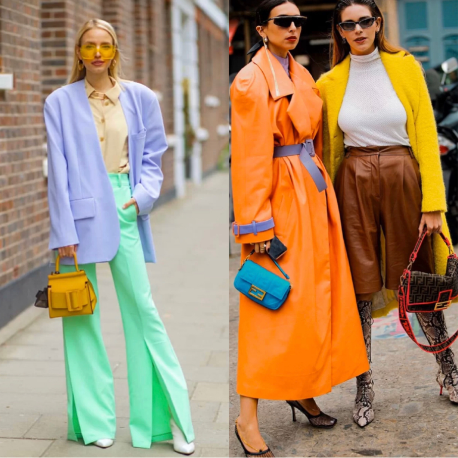 大家会看到虽然图上颜色搭配比较大胆,看起来却很和谐.