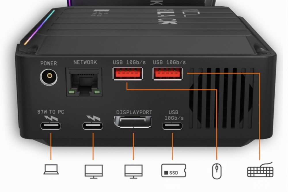 wd西数推出雷电3游戏扩展坞40gbps满血接口支持87wpd充电