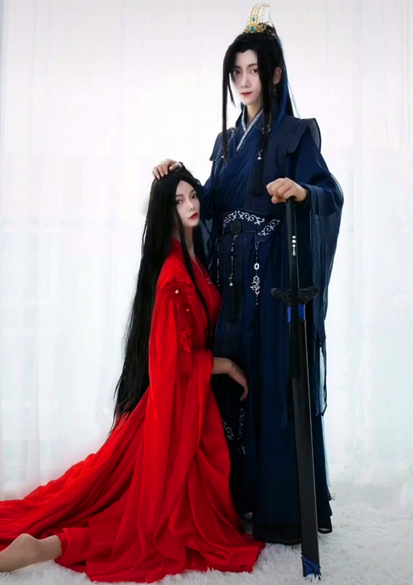 天官賜福9大角色經典cos花城謝憐和女相風師超養眼白無相神了