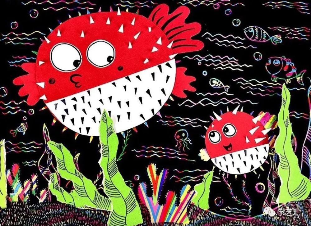 儿童画创意好玩的撕纸画教程动手动脑又好看内附优秀作品赏析