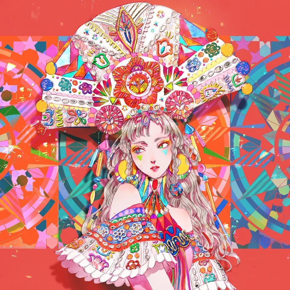 插画师みちょ色彩华丽个性十足的插画作品