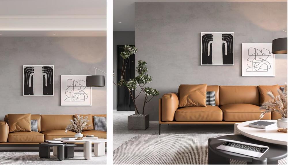 高级灰跳色空间深浅渐入变化这样的150平房子你会心动吗