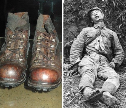此时的他多么希望有一双好一点的鞋子这些布鞋,草鞋大多数都是抗战
