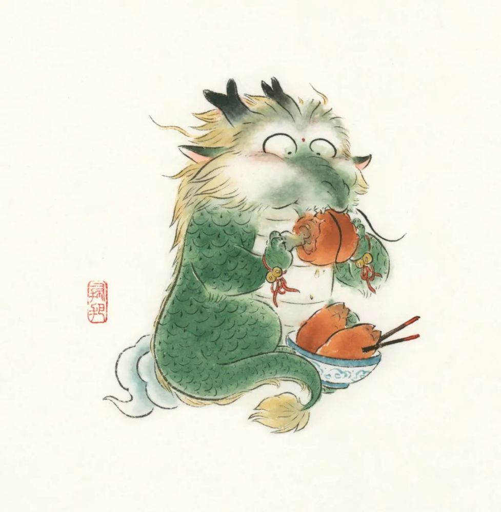 超萌重庆插画师画出吃货谷主遍尝天下美食网友看饿了