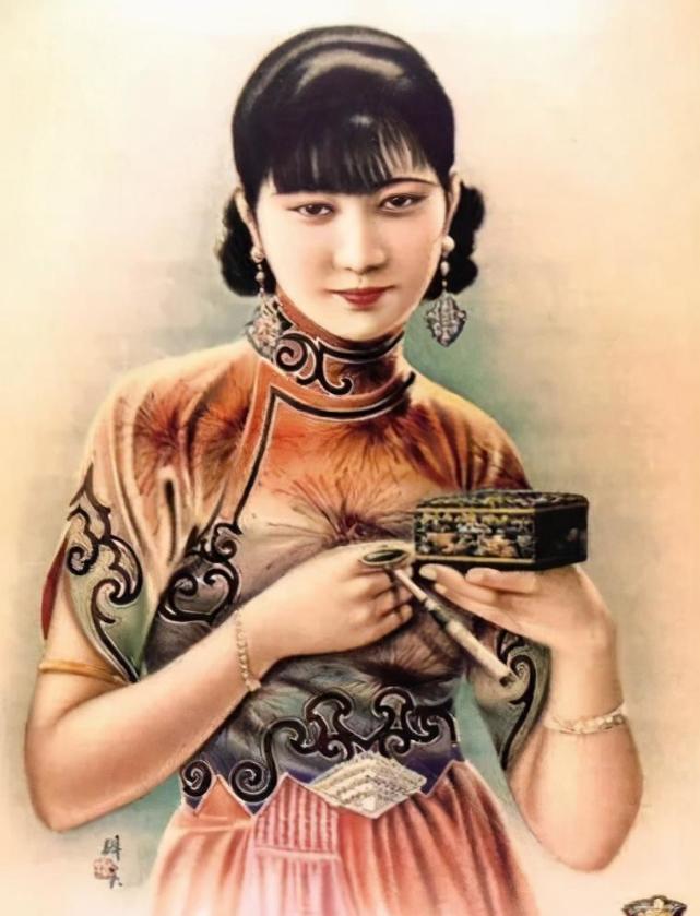 旧上海第一美人蒋梅英凭借美丽牌香烟走红62岁因美惨死