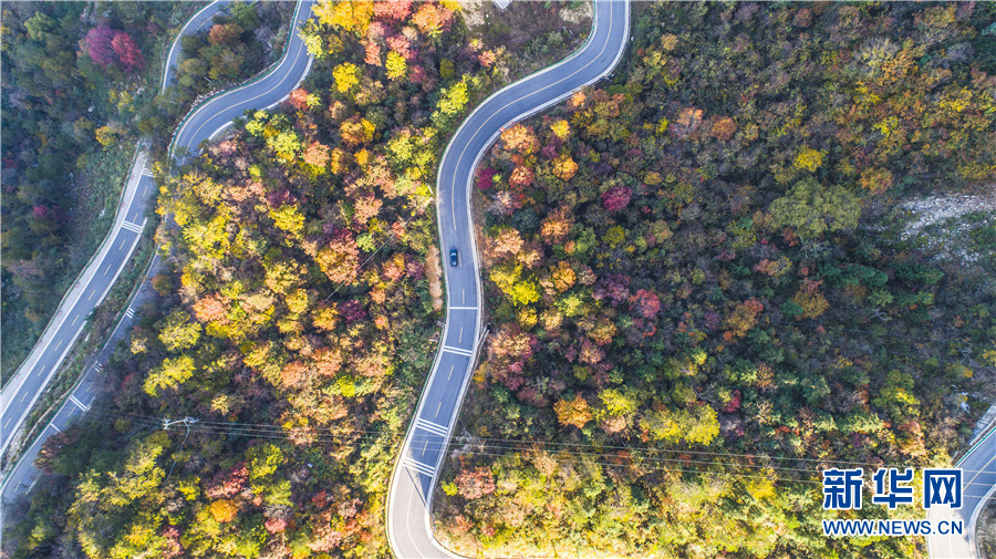 飞阅中国山路弯弯绘锦绣