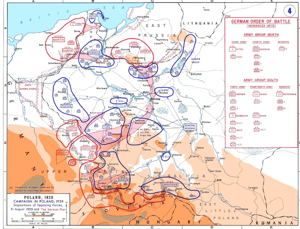 德国入侵波兰地图图片