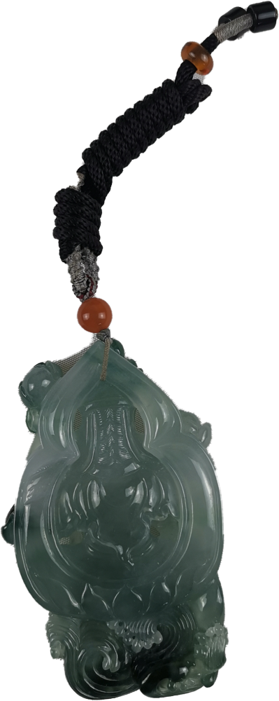 精品推荐大师工精雕度母翡翠挂件