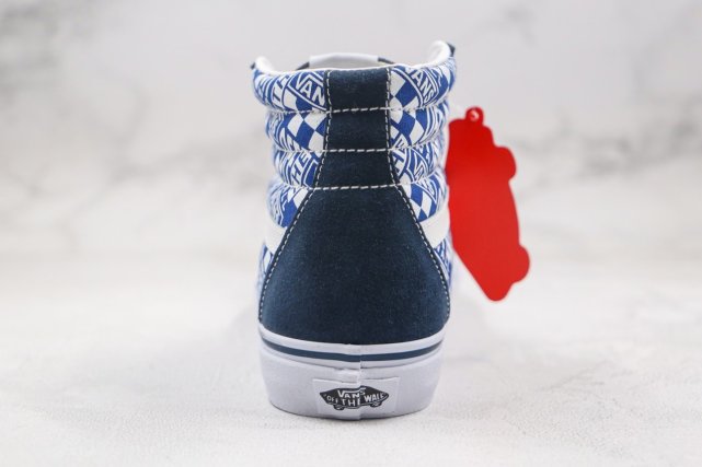 x off联名款高帮字母白蓝硫化板鞋|白蓝|高帮|板鞋|offwhite|vans