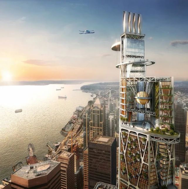 400米高10年后摩天大楼是这样的2030年新一代高层建筑方案