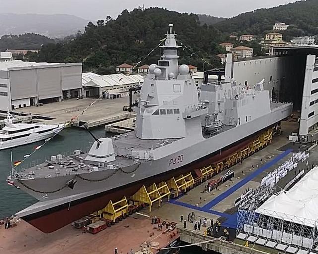 地中海霸主:意大利海军的ppa巡逻舰,舰首造型非常具有辨识度