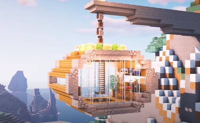 这些地方能造房子 Mc里令人匪夷所思的建筑盘点 设计感十足 石壁 玩家 Mc 石头 洞穴