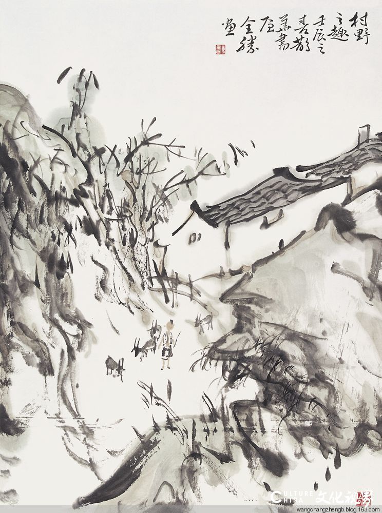水墨丹青彩绘河山著名画家陈全胜山水画赏析