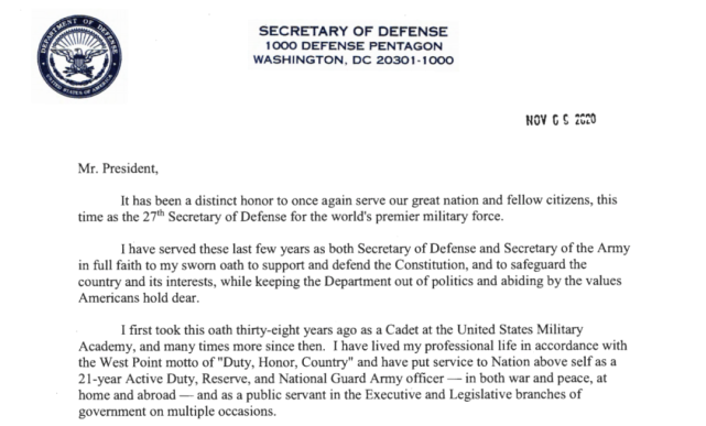 特朗普把国防部长换了，大选背景下被批u201c幼稚且鲁莽u201d_腾讯网