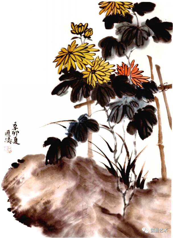 图文教程写意菊花范画步骤