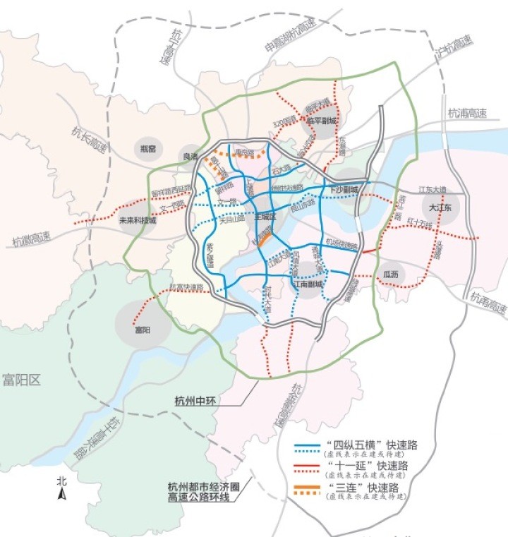 104国道是杭州的一条重要道路,余杭东西向快速路地面道路工程就是104