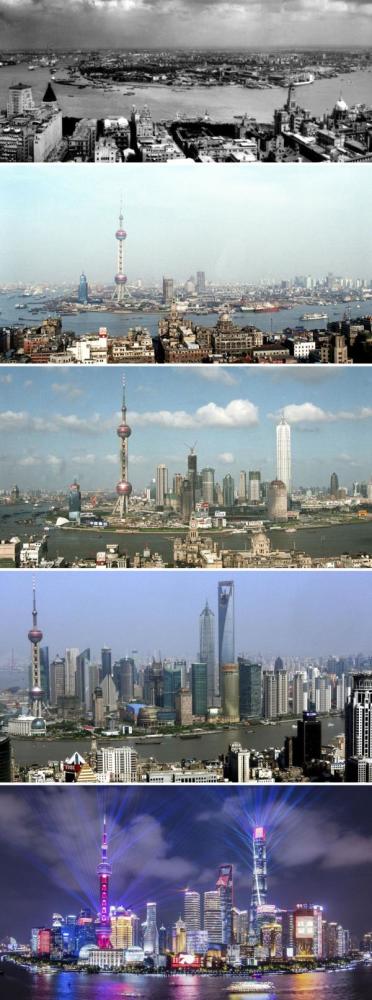 632米的上海中心今日已建成的中国第一高——24米的东昌消防中队瞭望