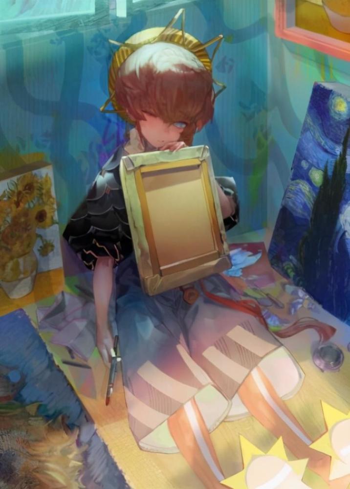 fgo五星降临者梵高全灵基立绘顶级评价的超带感纯种克系从者