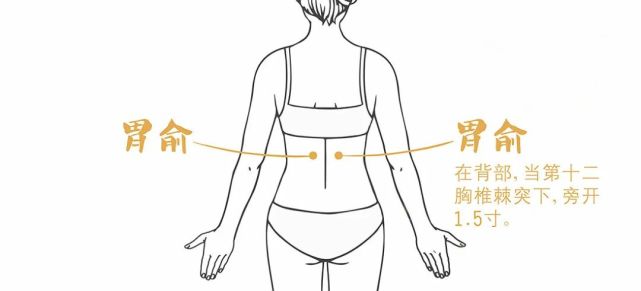 一,胃俞穴9,饭后上腹痛,或有恶心,呕吐,积食感.