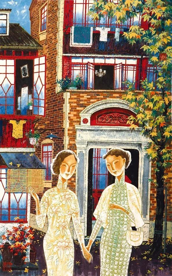 海派艺术李守白画笔下的四季美人