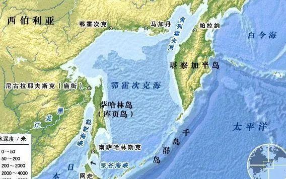 不是因為他在西伯利亞以東,而是在庫頁島,外興安嶺以北,這裡長期是