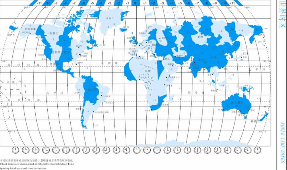 而人为创造出来的东西,比如北京在时区上是东八区,东京是东九区