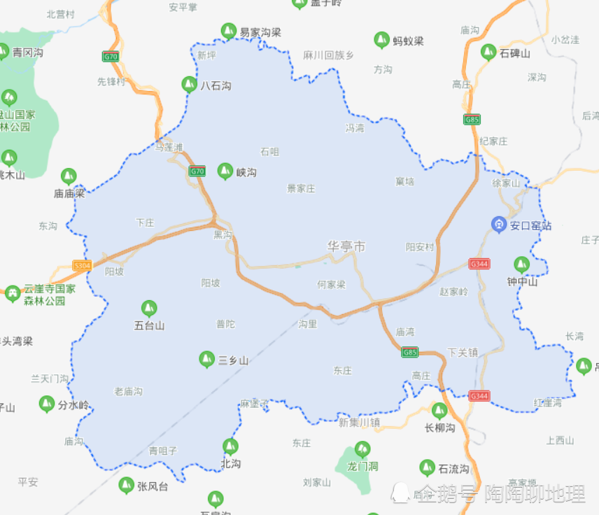 甘肃平凉的一个县市位于陕甘宁三省区交界处是全省地图的喉咙