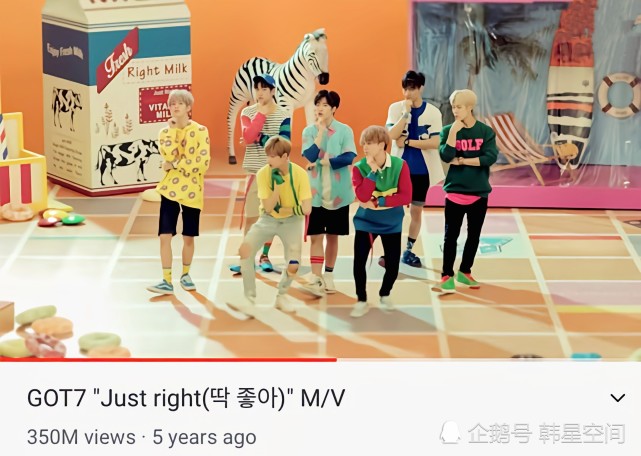 韩流人气男团got7 首支破3 5亿mv诞生 公开最新回归预告照 Just Right Got7 韩流