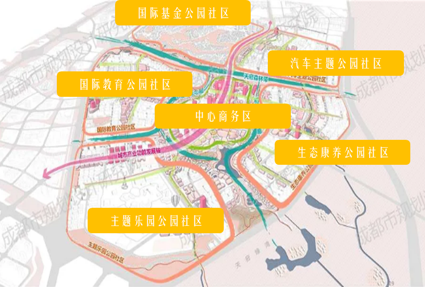 2022天府前湾规划图图片