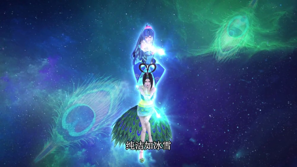 叶罗丽镜孔雀太强会使用三种叶罗丽魔法孔雀被带进镜像世界