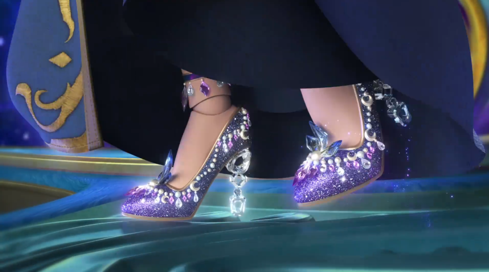 叶罗丽时希正脸太漂亮细节满分水晶鞋为冰公主升级版