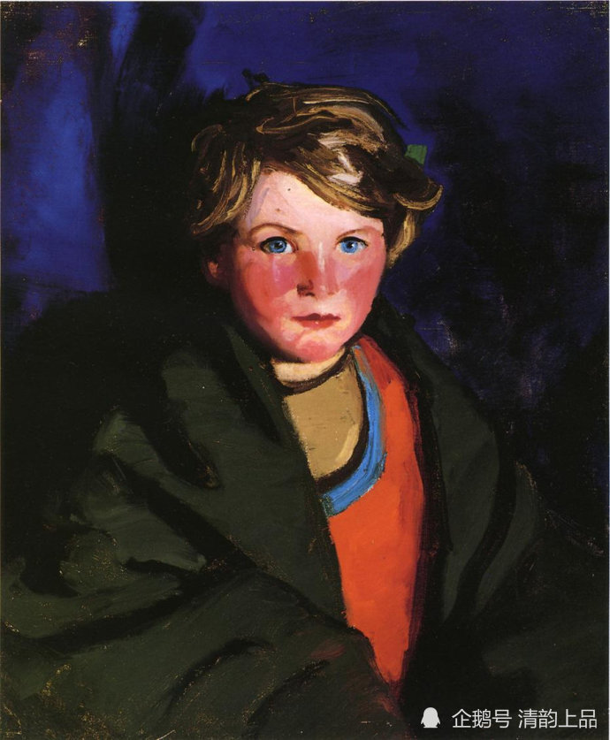 垃圾桶画派领袖之一,美国画家罗伯特·亨利,人物油画作品欣赏