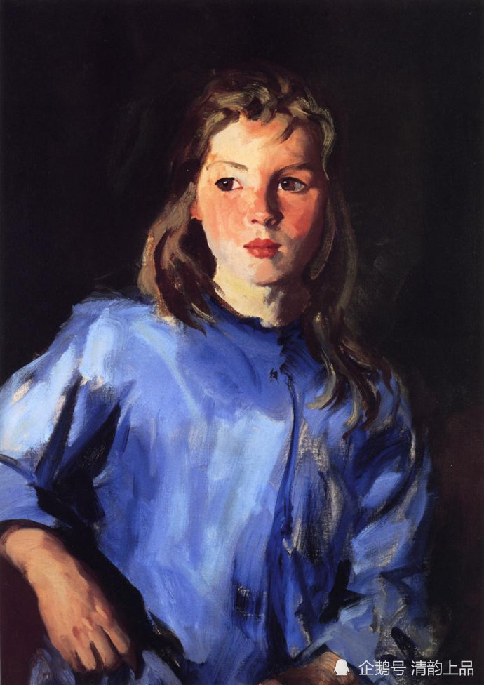 垃圾桶画派领袖之一,美国画家罗伯特·亨利,人物油画作品欣赏