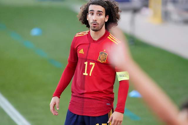 在对阵荷兰队的友谊赛中,西班牙左后卫加亚头部受伤;保险起见,主帅