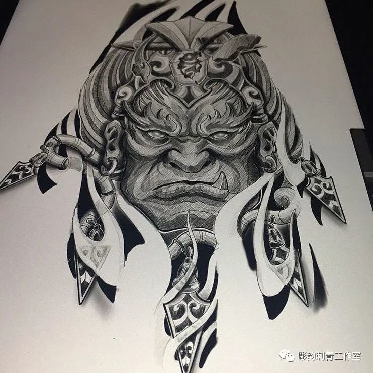 手背手背纹身刺青手稿