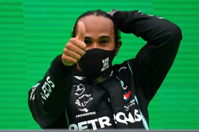 >隶属梅赛德斯车队的六届f1冠军车手刘易斯·汉密尔顿(lewis hamilton